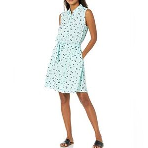 Amazon Essentials womens Sleeveless Relaxed-Fit Woven Shirt Dress